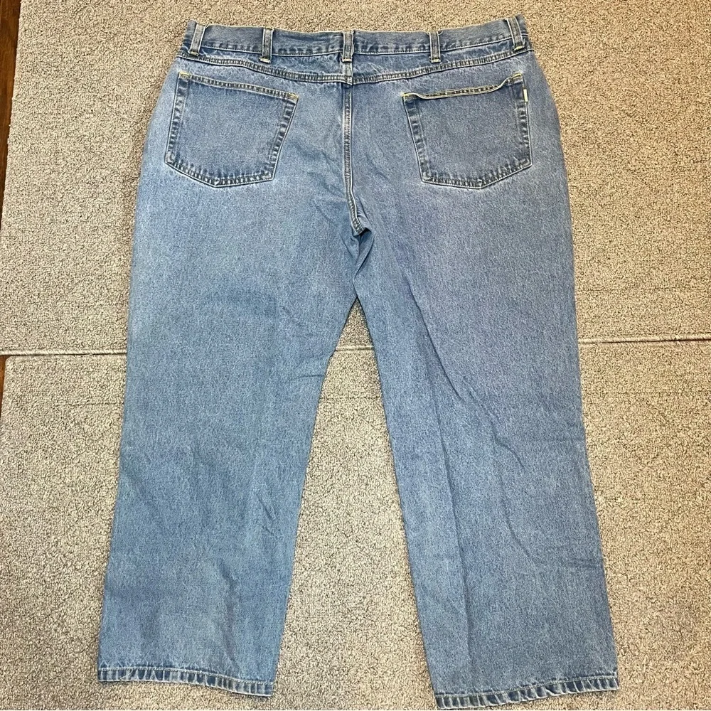 Red Head Denim Jeans Mens Size 44X29 Blue Cotton Straight Leg Workwear - Picture 11 of 11